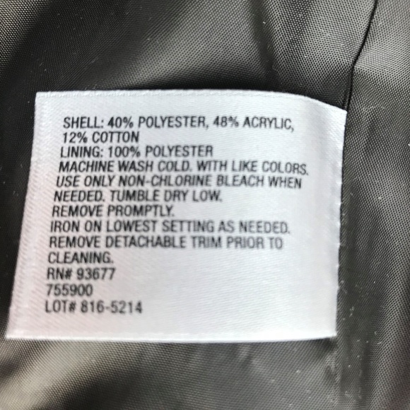 Worthington womens jacket belted ruffle back sz l - Picture 5 of 5